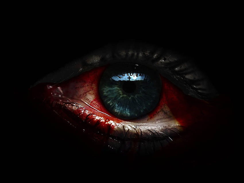 Blutiges Auge HD-Hintergrundbild