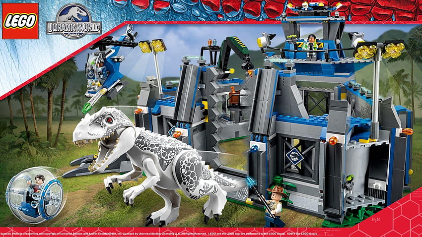 Indominus rex™ Breakout, lego jurassic world HD wallpaper