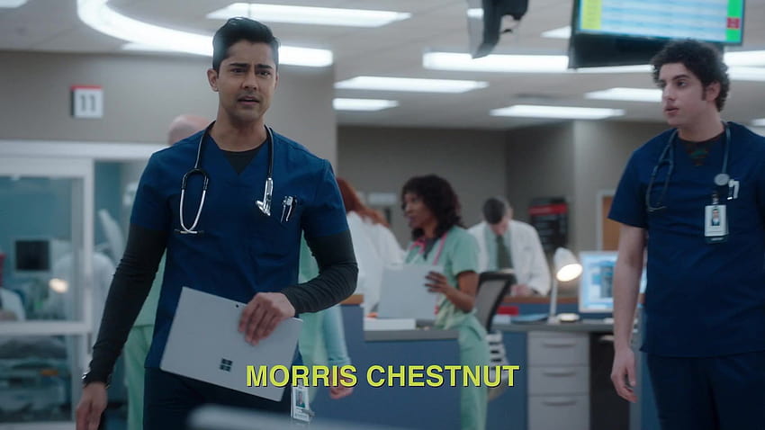 Microsoft Surface Tablet Held By Manish Dayal As Devon Pravesh In The Resident Season 3 Episode 12 HD wallpaper