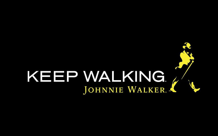 keep walking, johnnie walker logo HD wallpaper