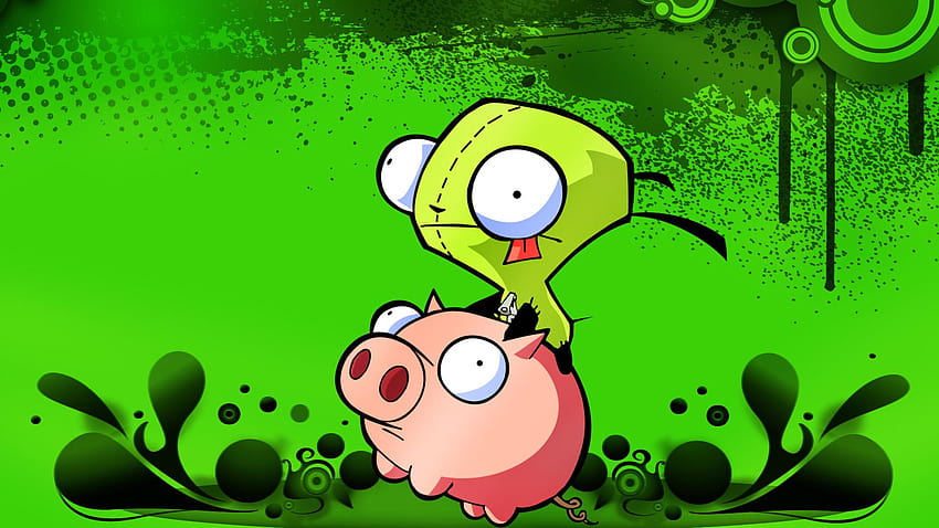 Invader Zim Gir, Schweinchen-Horrorspiel HD-Hintergrundbild