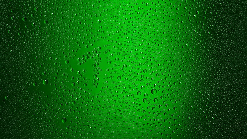 Punti d'acqua in vetro di colore verde, vetro verde Sfondo HD