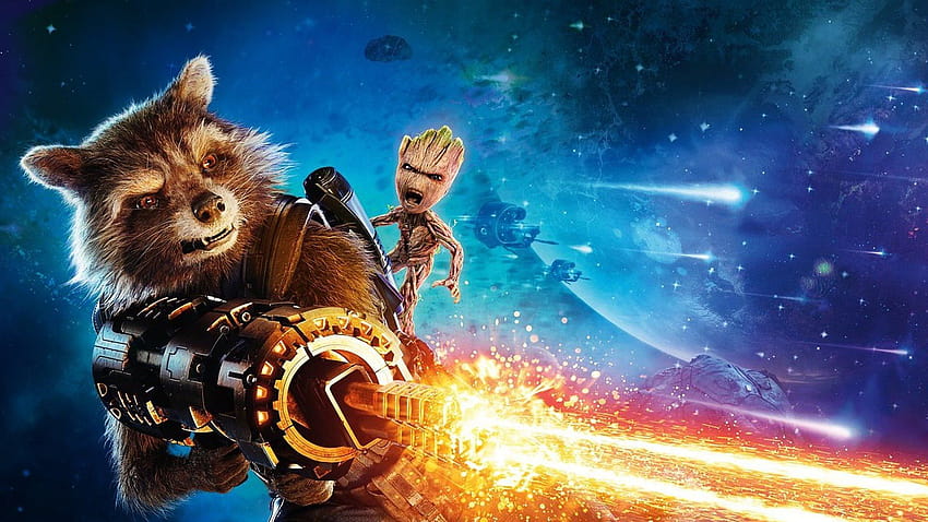 Guardians of The Galaxy Rocket and Groot digital , Guardians of the Galaxy Vol. 2 • For You For & Mobile, cute marvel groot HD wallpaper