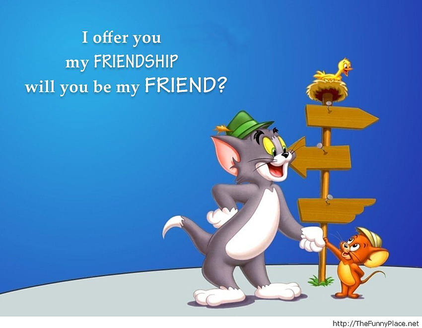 Tom and Jerry friendship quote – TheFunnyPlace, tom and jerry friends  forever HD wallpaper | Pxfuel