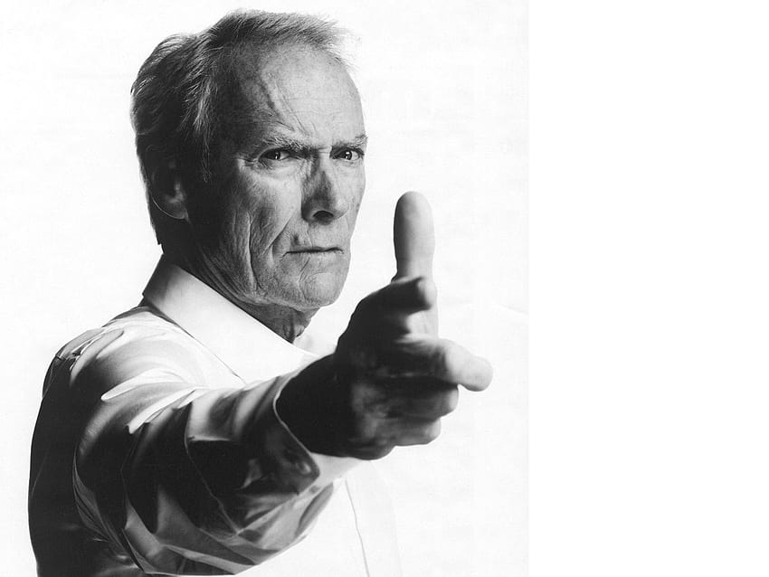 Clint Eastwood, pointing finger HD wallpaper