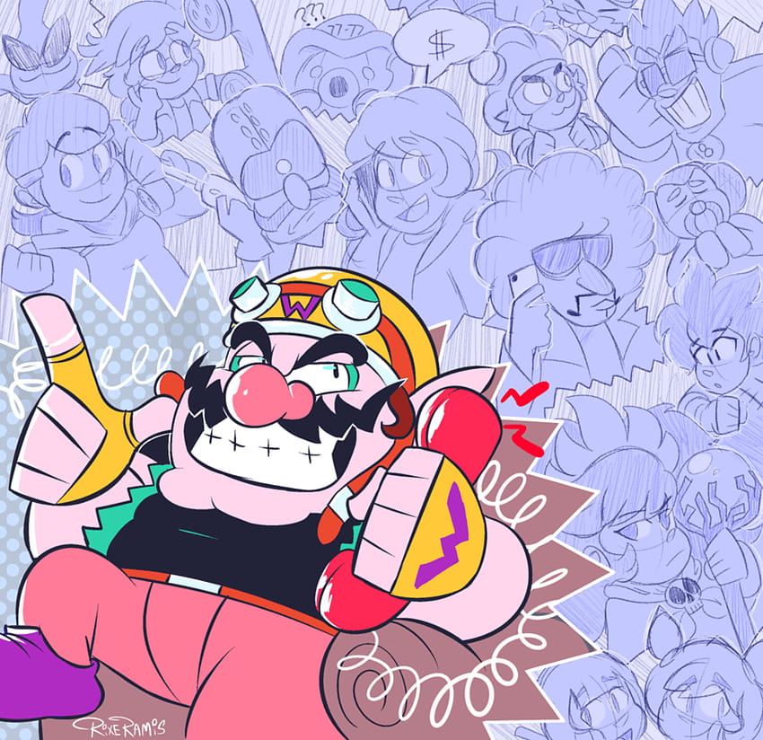 fondo de pantalla de warioware ashley