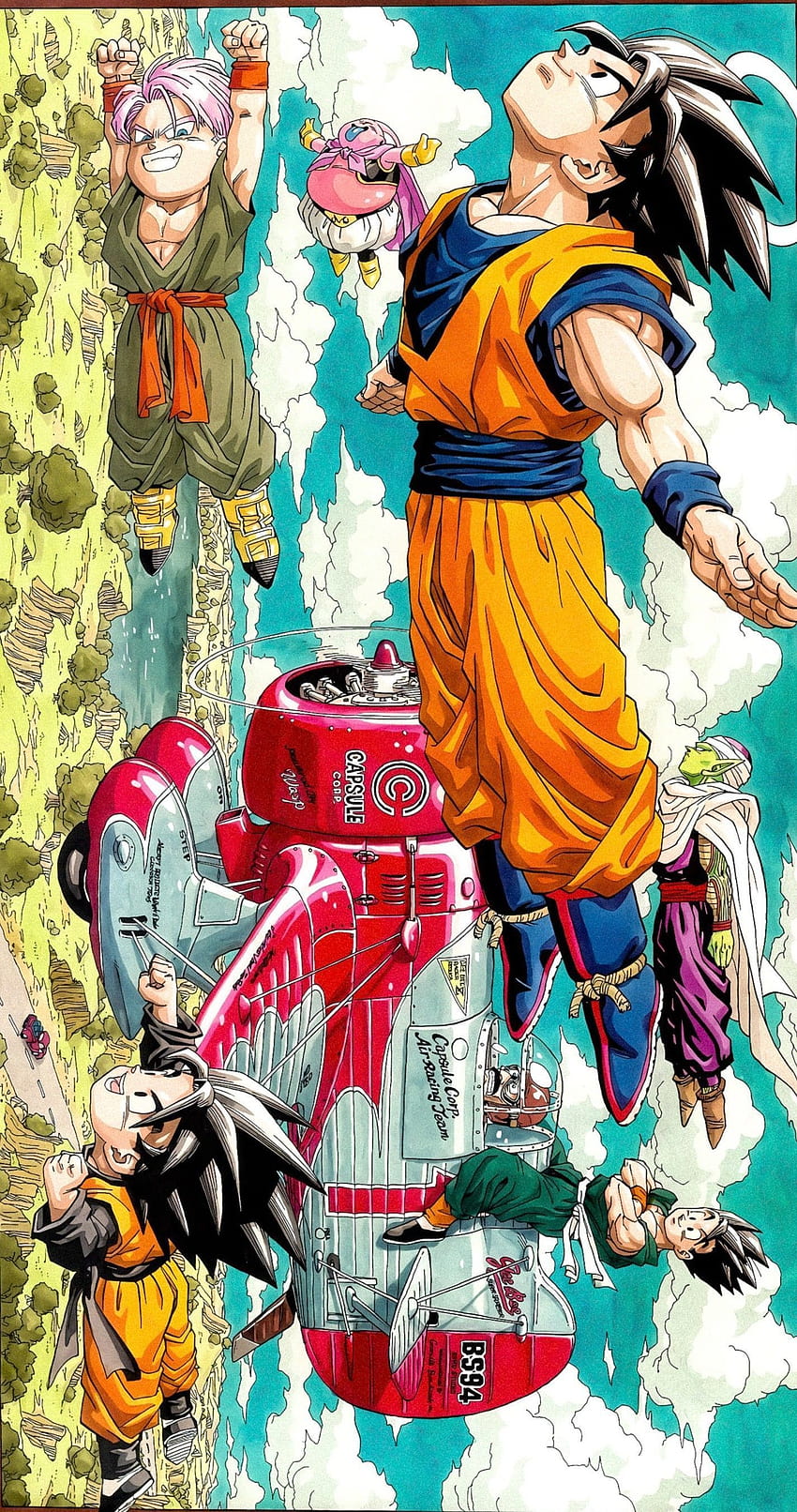 Dragon Ball Manga Comics Anime Arts, individuelle Superhelden-Illustrationen im Jahr 2021, Goku-Manga HD-Handy-Hintergrundbild