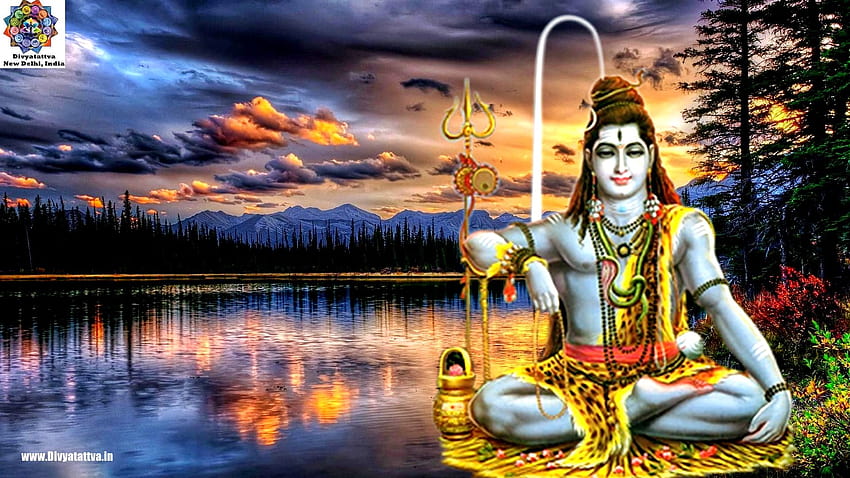 Lord Shiva 배경 Siva Meditation Hindu God Mahadev in Samadhi HD 월페이퍼