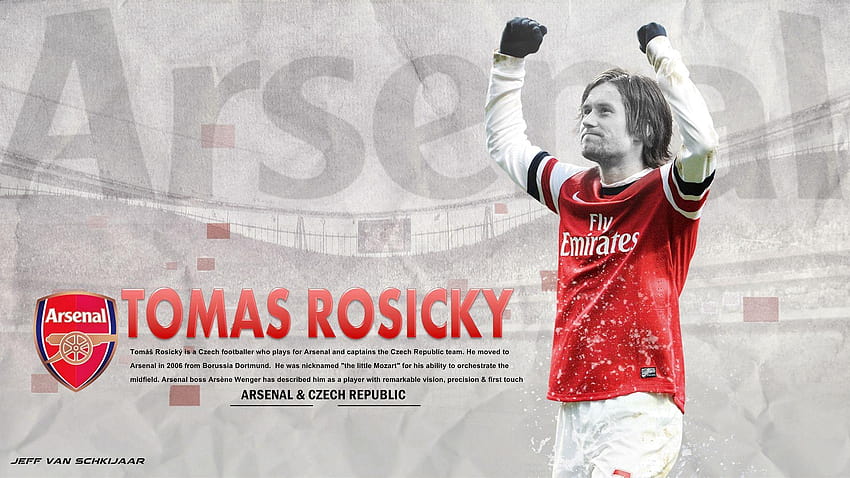 Tomas Rosicky Arsenal 2014 HD wallpaper