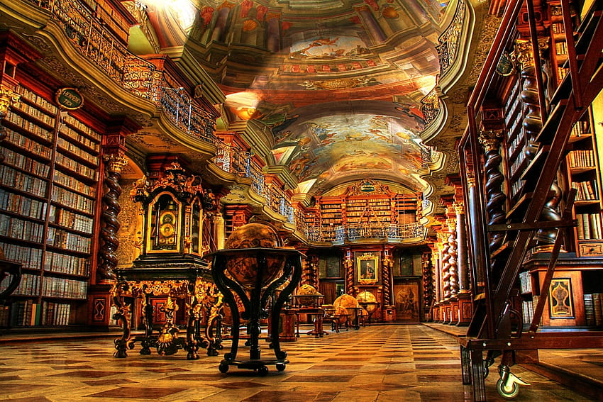 Abbey library of Saint Gall Switzerland and Backgrounds, librarian HD wallpaper