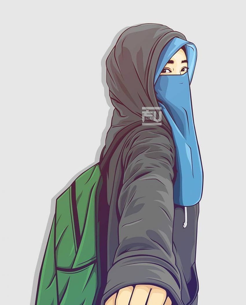Wanita Hijab, anime hijabis Papel de parede de celular HD