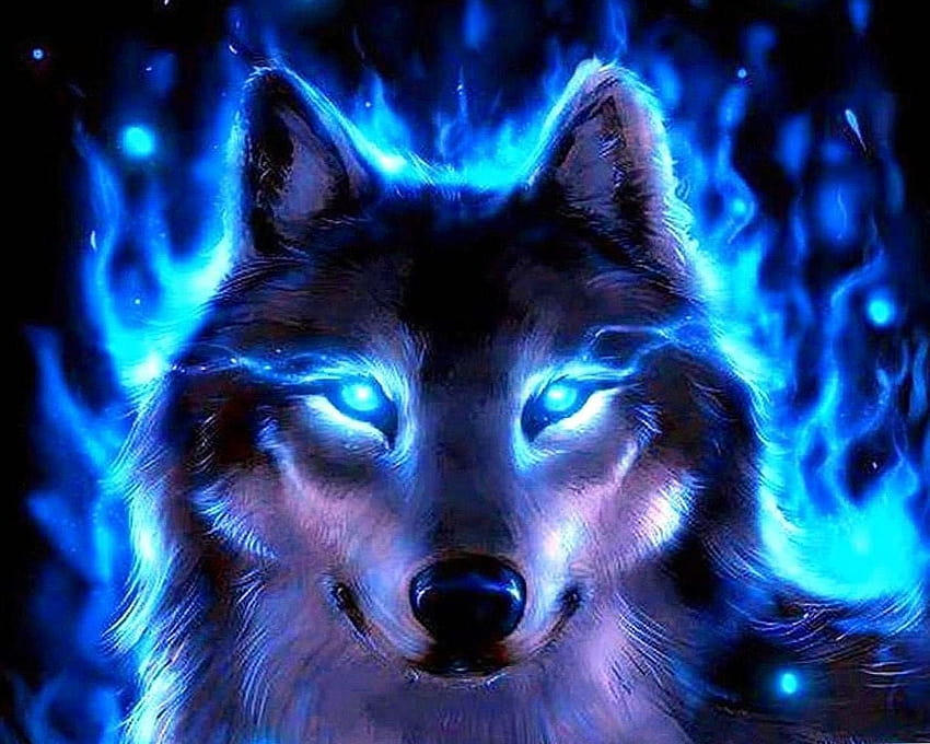 Lobo genial, lobo azul genial fondo de pantalla | Pxfuel