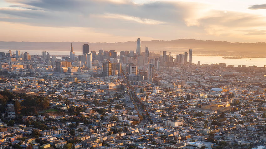3840x2160 Stadt, Luftaufnahme, Übersicht, San Francisco, Kalifornien, USA u 16:9 Hintergründe HD-Hintergrundbild