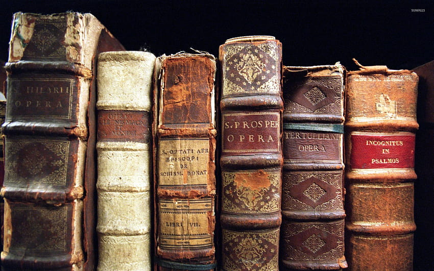 Antique Books, antique library HD wallpaper