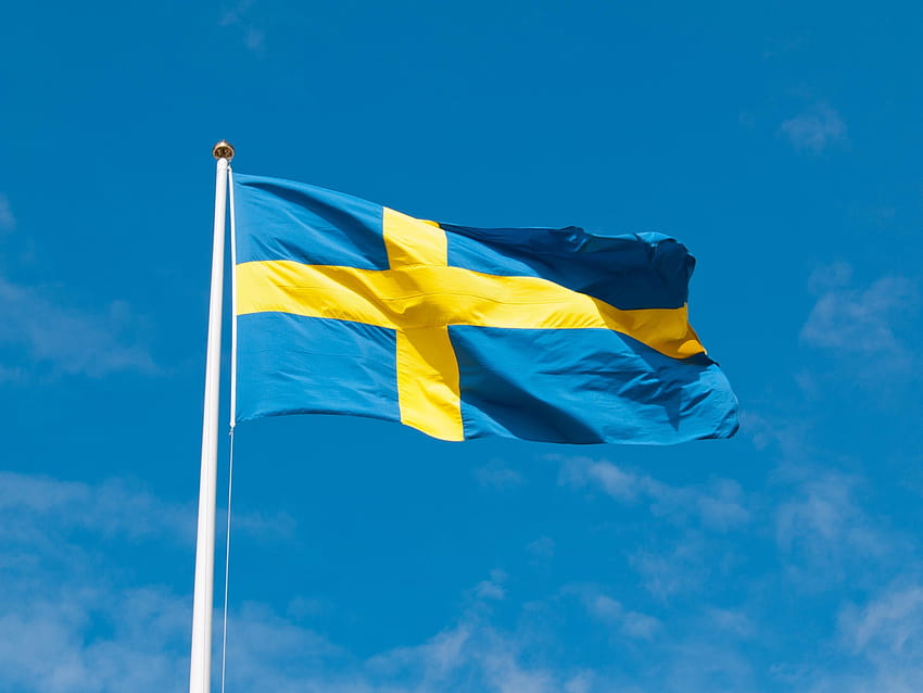 Himmel, Sweden, Swedish Flag, Flag, flag, patriotism, sweden flag HD wallpaper