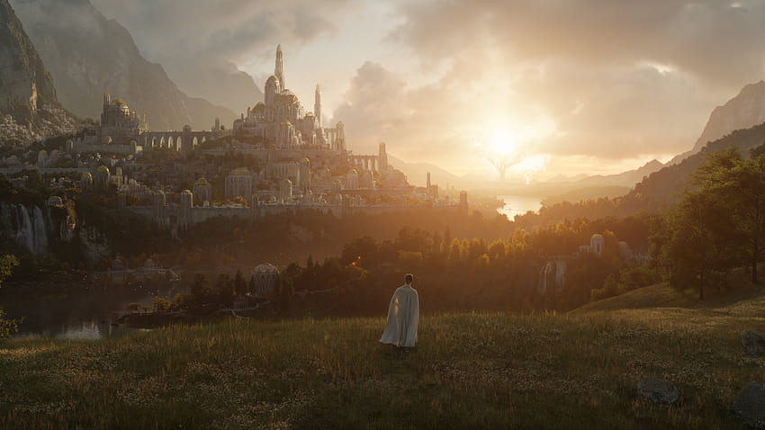 J R R Tolkien TV Prime Video Śródziemie Valinor Władca Pierścieni Silmarillion Arda Tapeta HD
