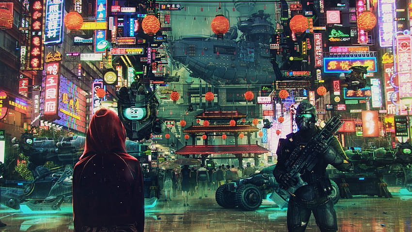Cyberpunk ญี่ปุ่นโพสต์โดย Zoey Walker, cyberpunk japan วอลล์เปเปอร์ HD