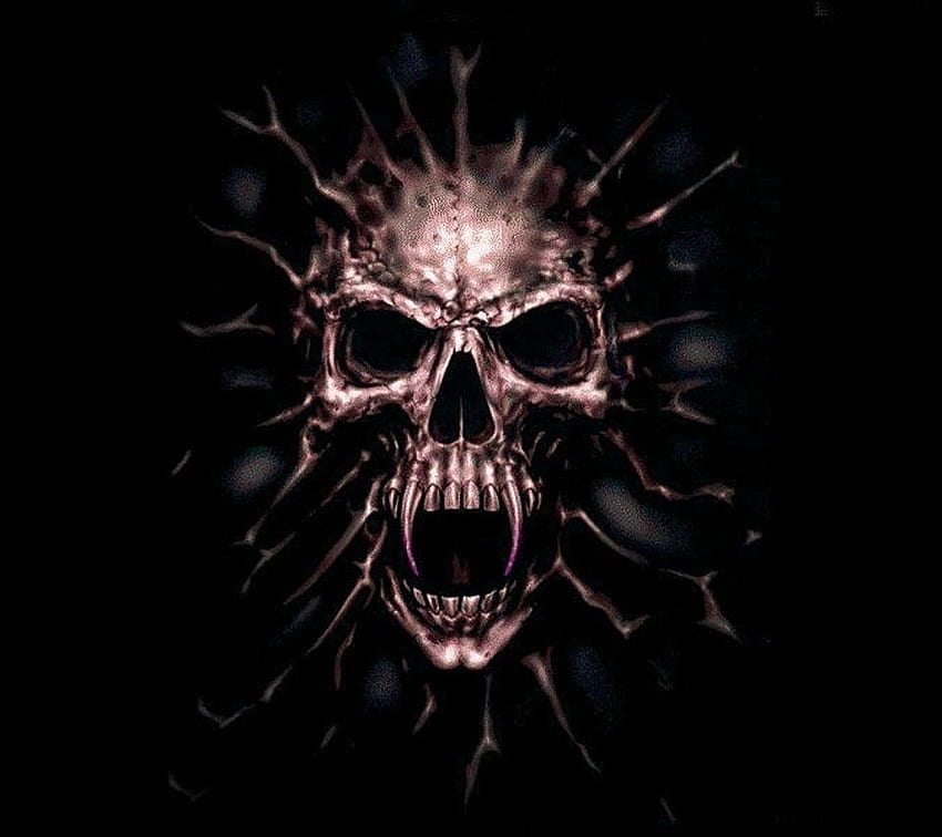Aggressive Evil Skull Edgy Vector Design Stock Vector Image  Art  Alamy