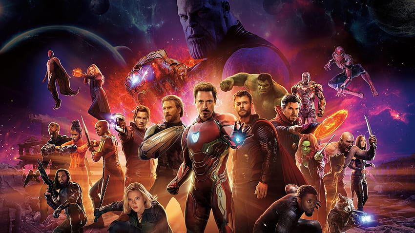 Тема Avengers: Infinity War за Windows 10, thor infinity HD тапет