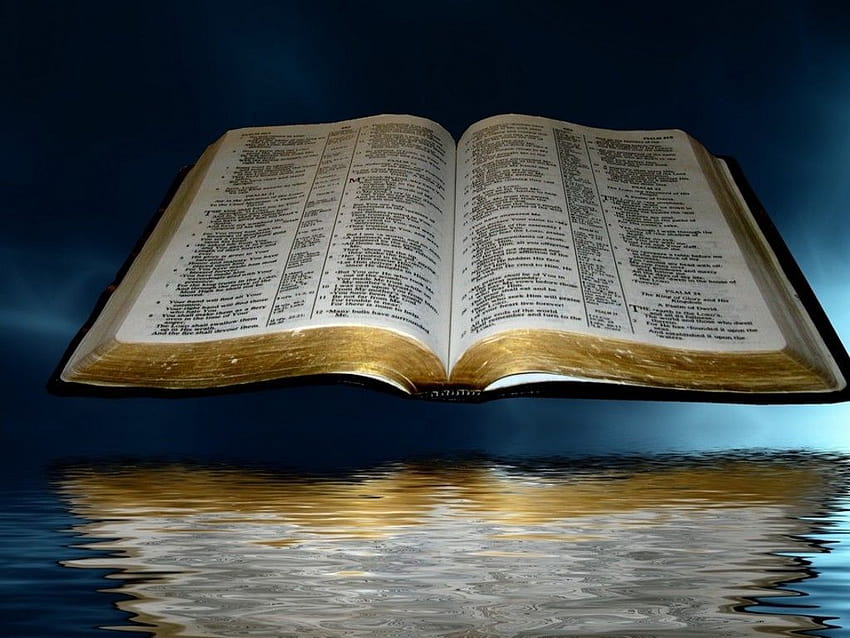 私たちの神は賛美に値する方です!, 開いた聖書 高画質の壁紙