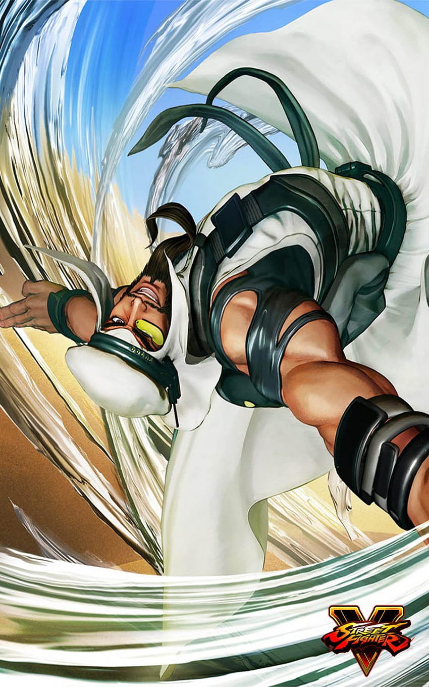 Rashid Street Fighter 5 Hero Mobile, street fight anime HD phone wallpaper