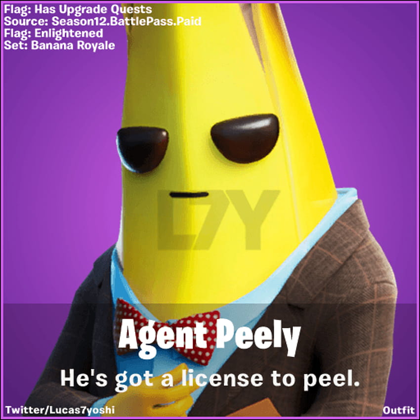 Agent Peely Fortnite HD phone wallpaper