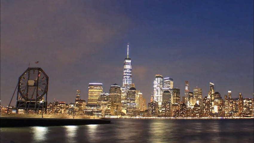 New York City Skyline at Night Screensaver NYC Skyline HD wallpaper