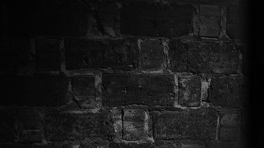 배경 검은 벽 벽돌 질감 HD 월페이퍼