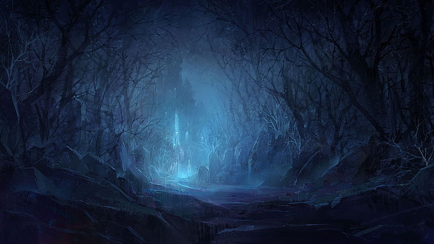 Fantasy Dark, inverno fantasy gotico Sfondo HD