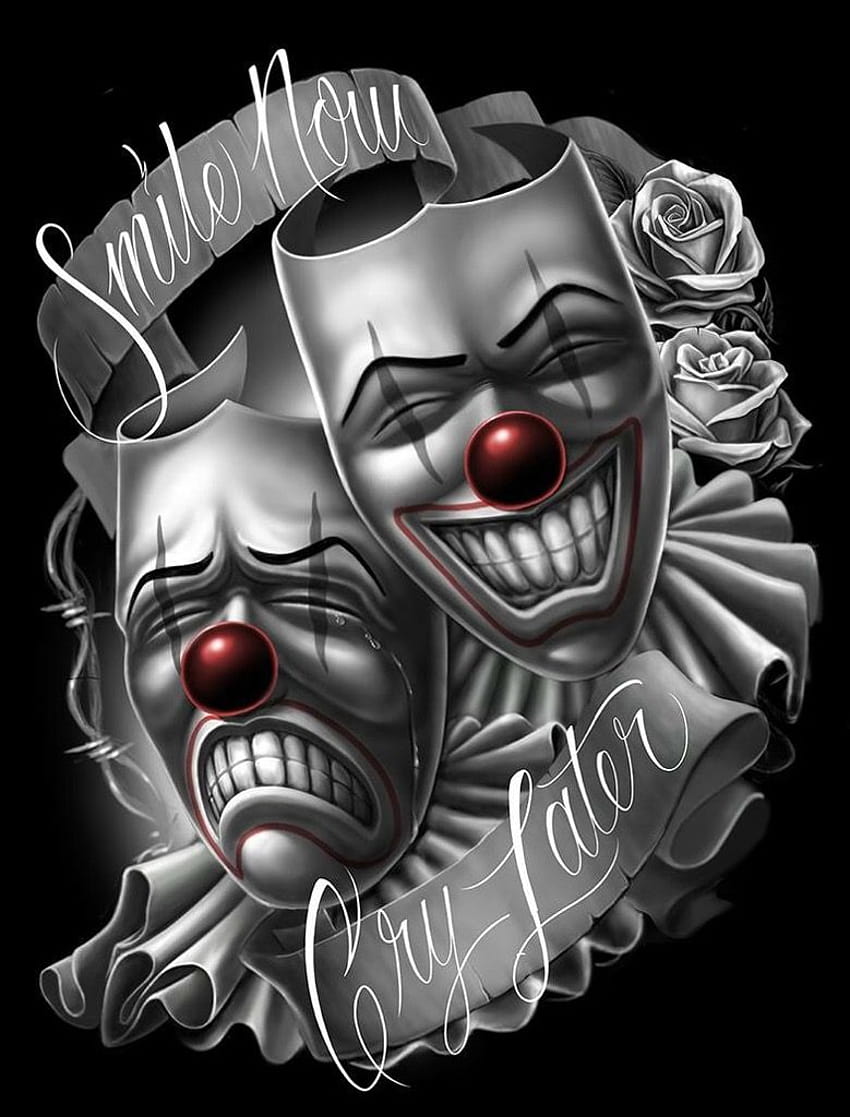 Pin on Chicano Art, laugh now cry later HD phone wallpaper