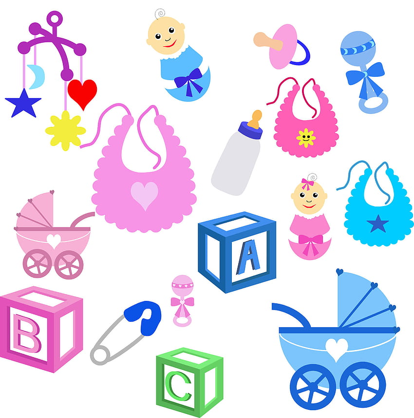 Baby-Sachen-Png, Baby-Sachen-Png-Png, ClipArts in der Clipart-Bibliothek HD-Handy-Hintergrundbild