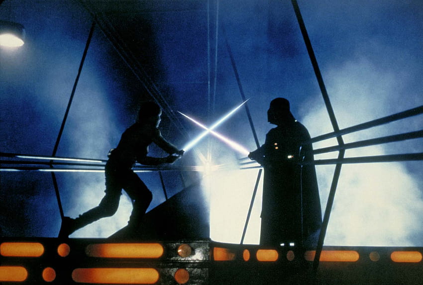 star wars the empire strikes back luke skywalker vs darth vader HD wallpaper