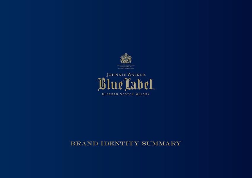Wytyczne dotyczące tożsamości marki Johnnie Walker Blue Label opracowane przez LOGOBR Tapeta HD