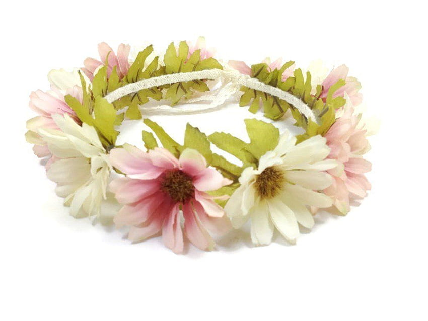 Buy Pink1 : Pastel Daisy Flower Wreath Headband :A5, pastel flower wreath HD wallpaper