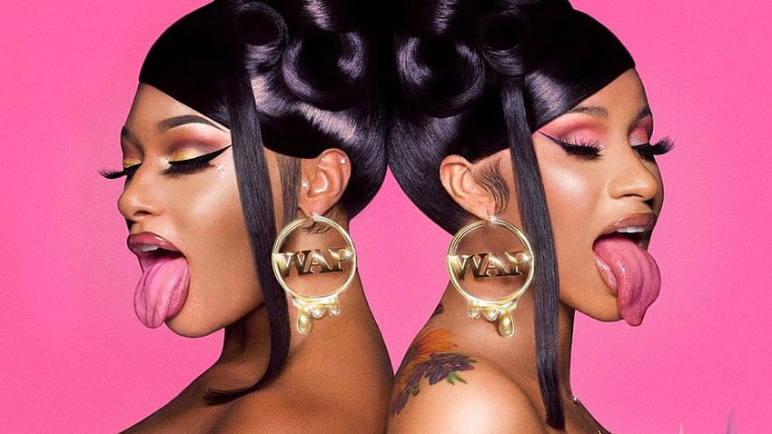 Megan Thee Stallion and Cardi B Have '90s Updos in Cover for New Single 'WAP' HD wallpaper