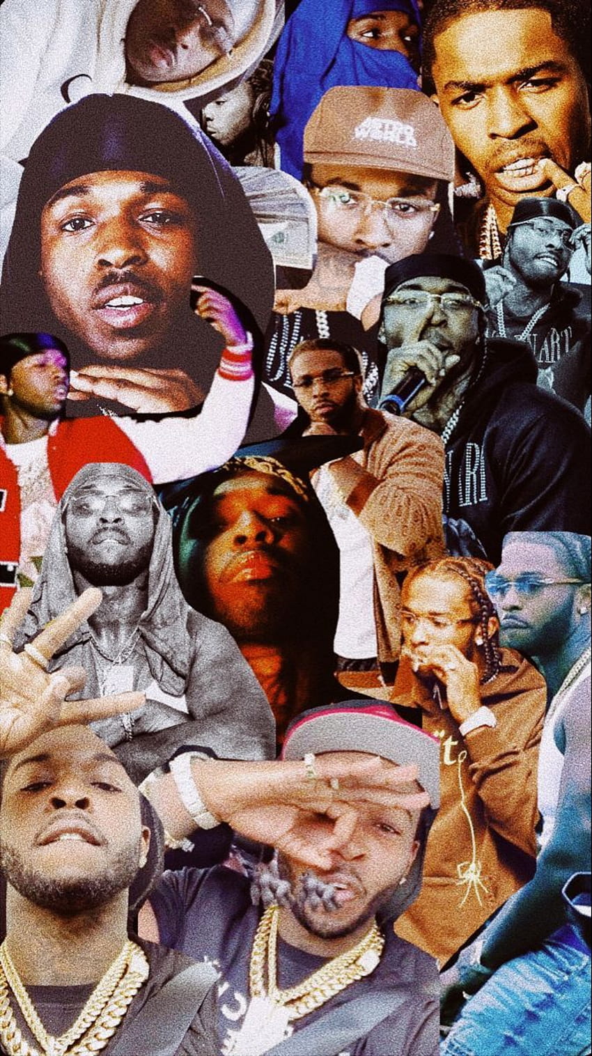 Aesthetic Iphone Pop Smoke Collage, rip rappers HD phone wallpaper