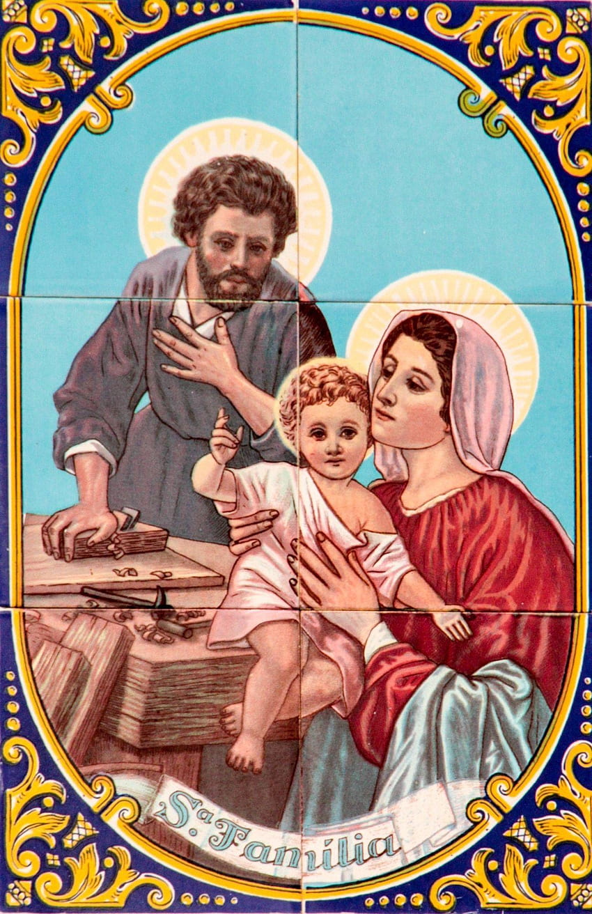 Mary, joseph and jesus tile decor, jesus mary and joseph HD phone wallpaper  | Pxfuel