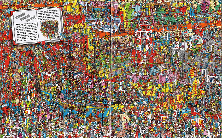 3 s de Waldo, ¿dónde está Wally? fondo de pantalla