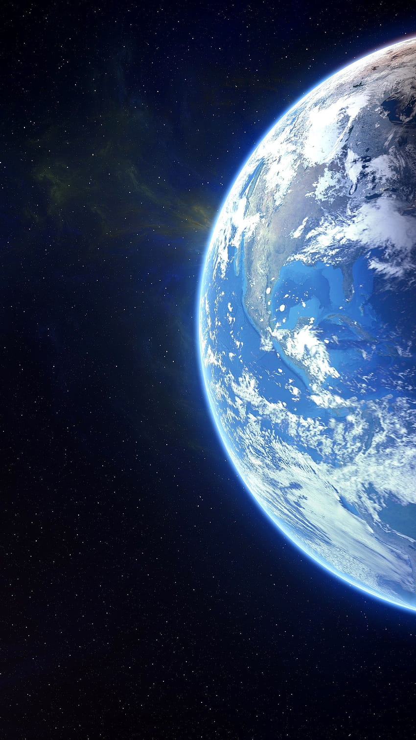 Tierra, planeta, espacio, universo telefónico. fondo de pantalla del teléfono