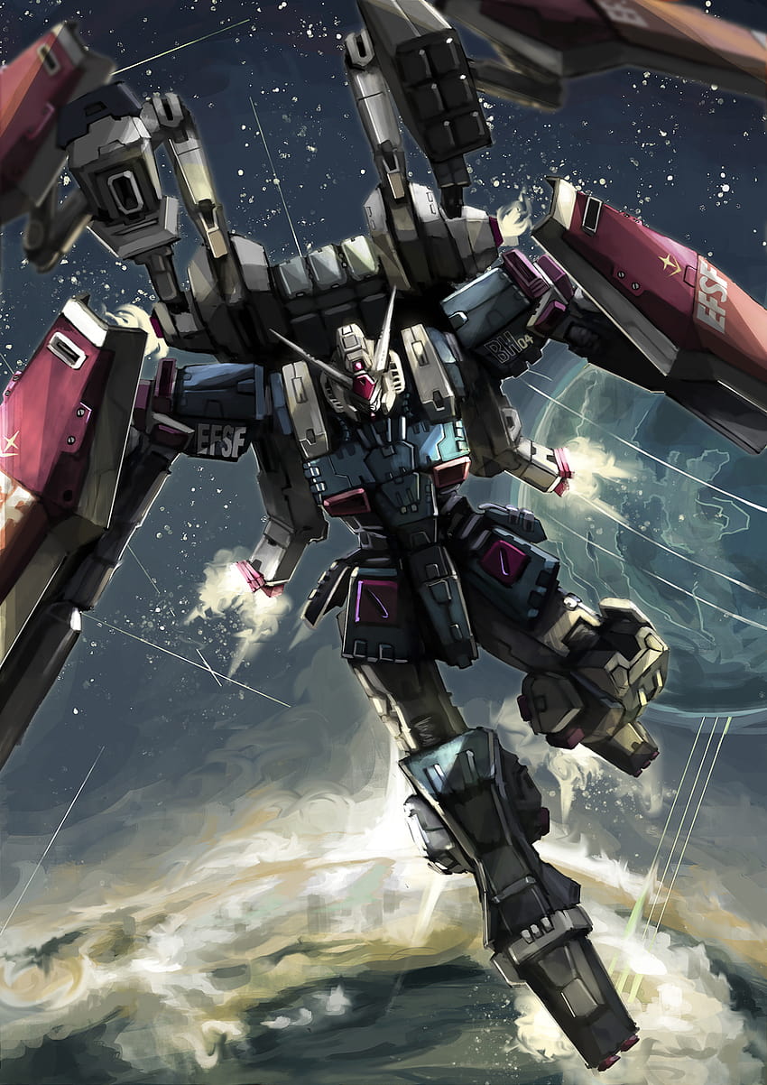 Страхотни Gundam Digital Artworks [Актуализирано на 18.07.16], мобилен костюм gundam thunderbolt HD тапет за телефон