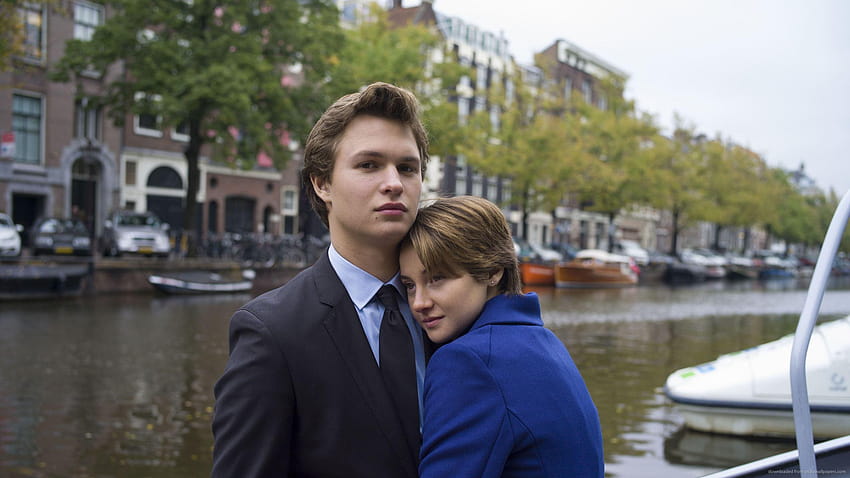 2560x1440 Ansel Elgort And Shailene Woodley By The River HD wallpaper