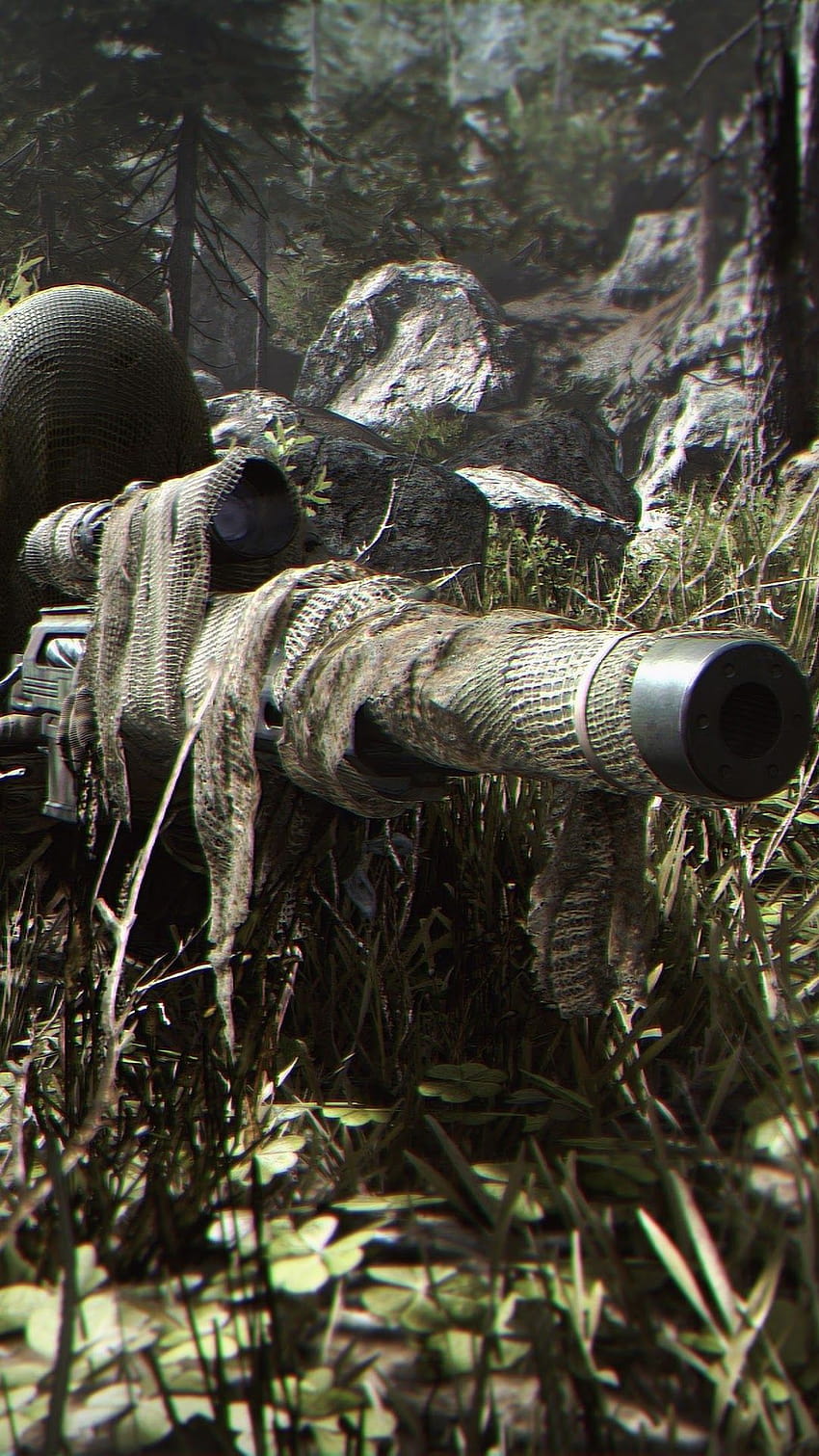 Call of Duty Modern Warfare Sniper Camouflage Soldier, call of duty modern warfare iphone HD phone wallpaper