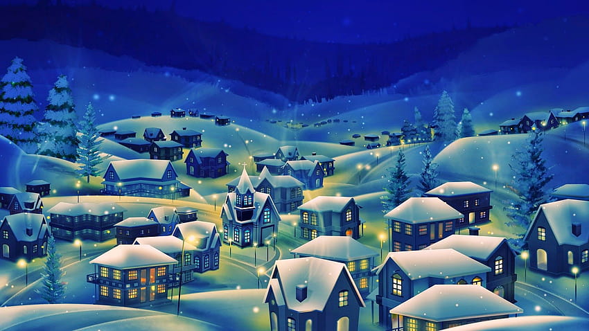 Christmas Warm House HD wallpaper