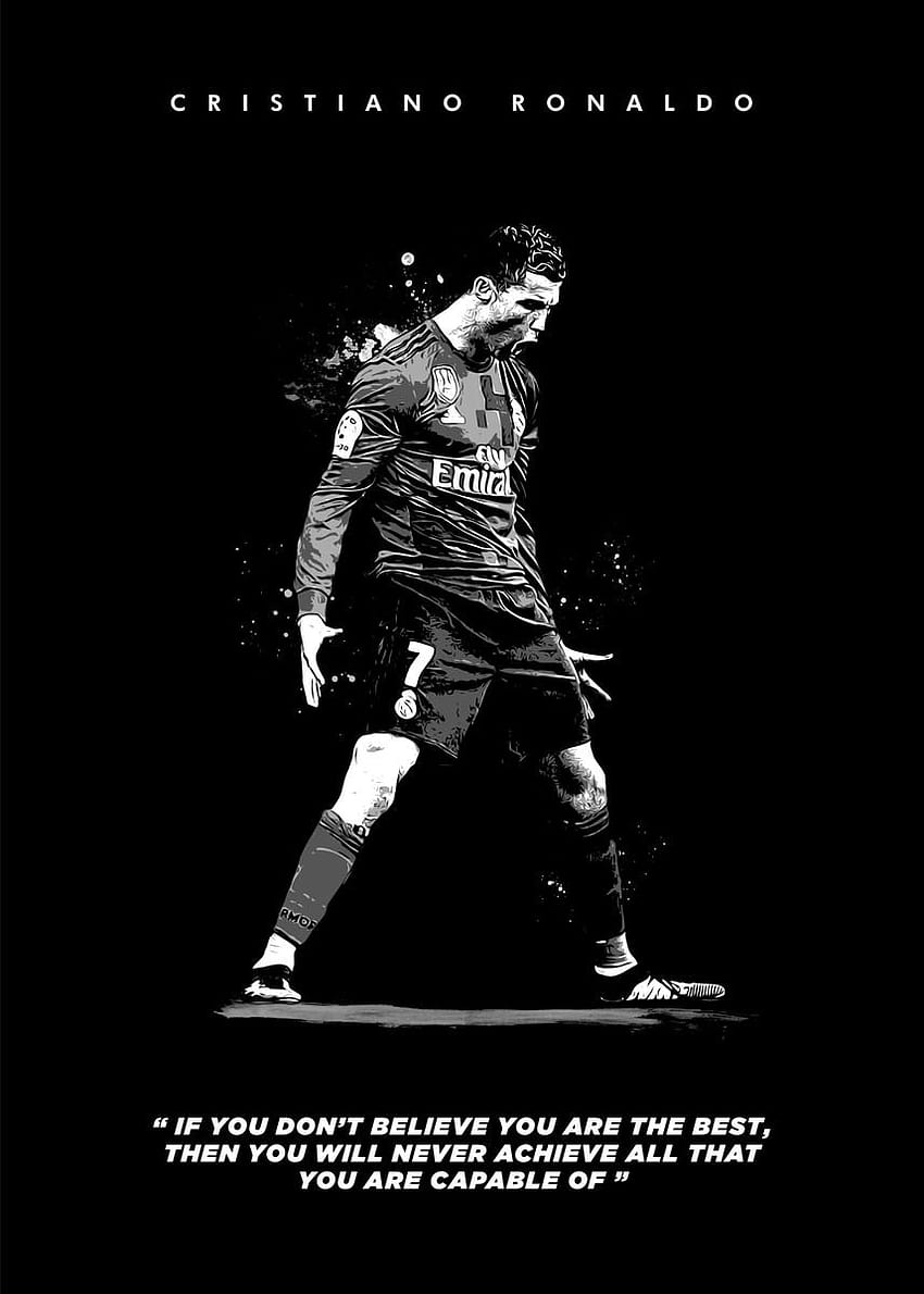 Cristiano Ronaldo Quotes' Poster by Trending Displate Posters, cr7 quotes HD phone wallpaper