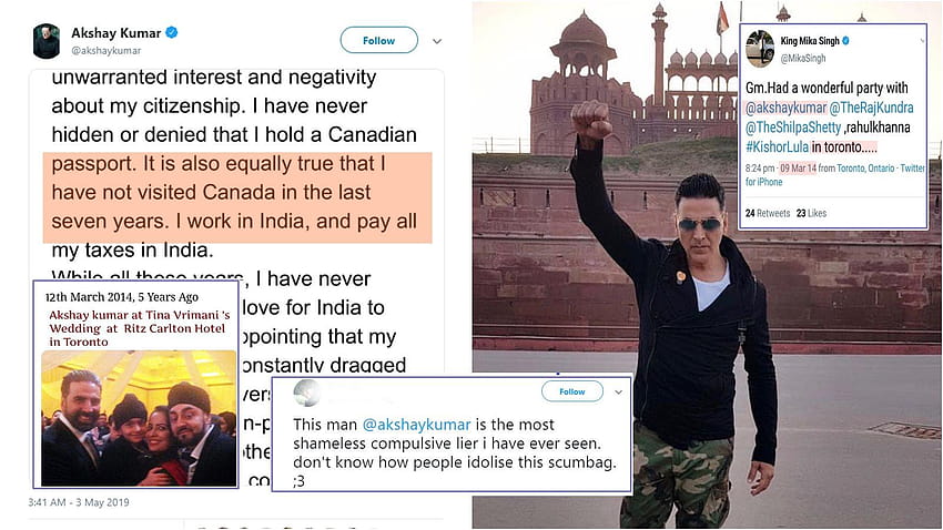 Akshay Kumar trolled yet again over Canadian citizenship row, termed 'shameless compulsive liar' HD wallpaper