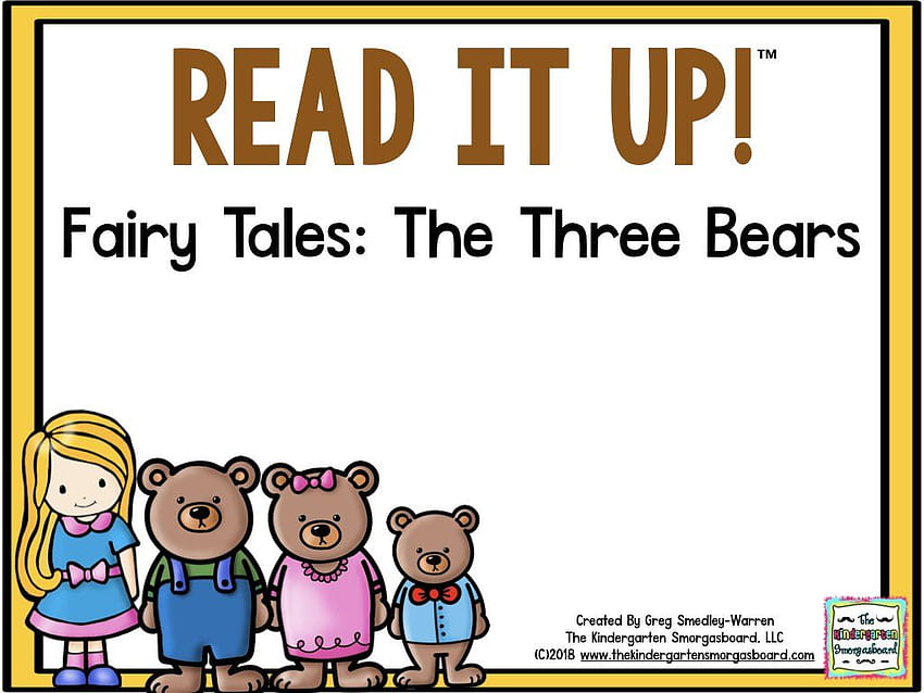 Read It Up! Fairy Tales: Goldilocks and the Three Bears – The Kindergarten Smorgasboard Online Store HD wallpaper