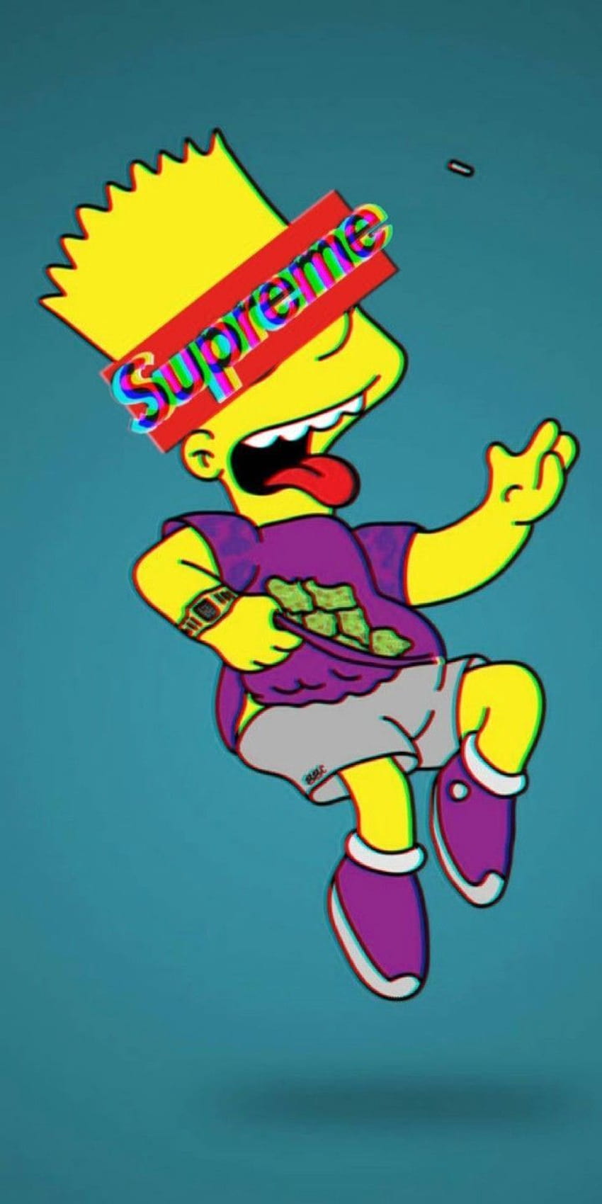 Cool Bart Simpson Supreme Hd Phone Wallpaper Pxfuel