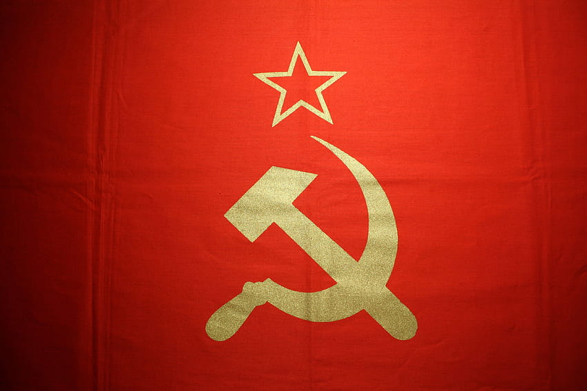 ソ連の共産主義。 レボリューション万歳。 ソ連邦旗、共産主義旗 高画質の壁紙