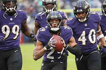 Marlon Humphrey y Marcus Peters entusiasmados con la sala de talentosos  esquineros en Baltimore fondo de pantalla