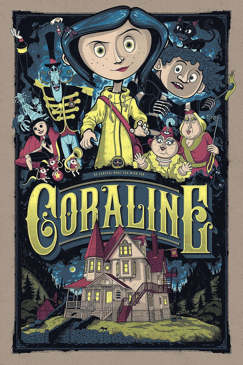 Coraline, poster retro HD telefon duvar kağıdı